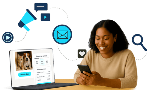 Illustration showing impact of Feathr's engagement tools