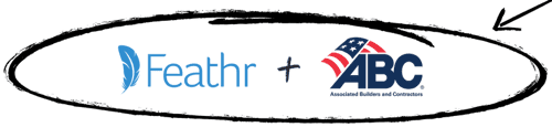 Feathr + ABC logos