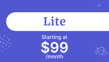 Lite: Starting at $99/month