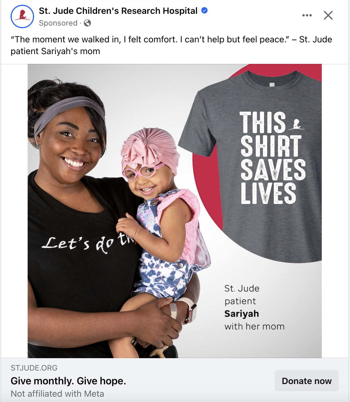 St Jude social ad