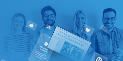 Collage of younger donors