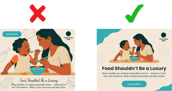 ad design dos and don'ts: keep it legible