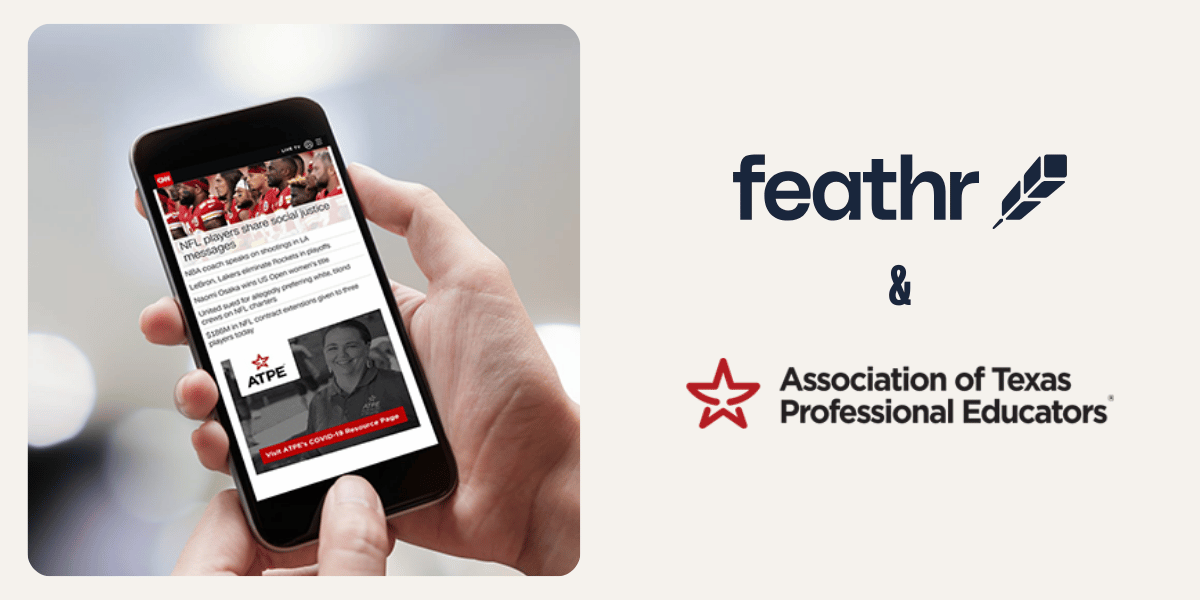 ATPE replaces ad agency with Feathr and earns 892 new members