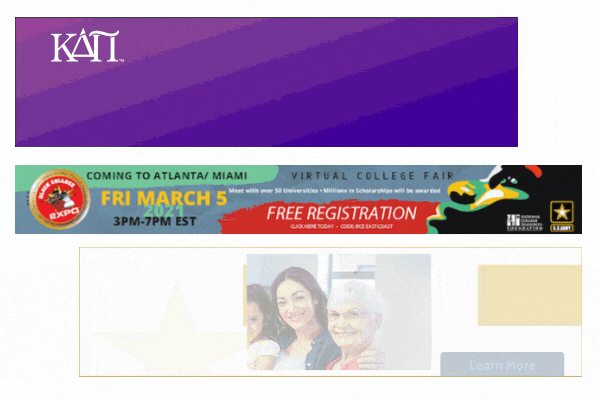 Ad examples for education orgs
